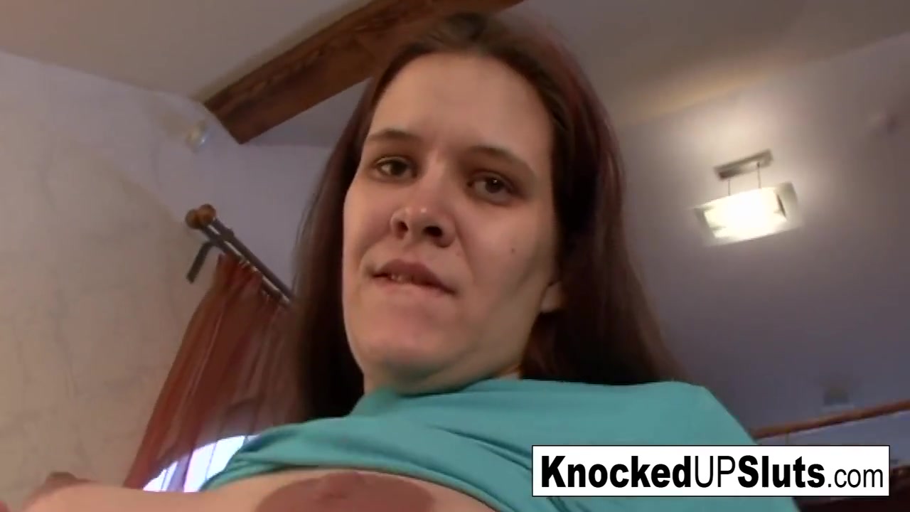 Pregnant Brunette Takes A Black Cock