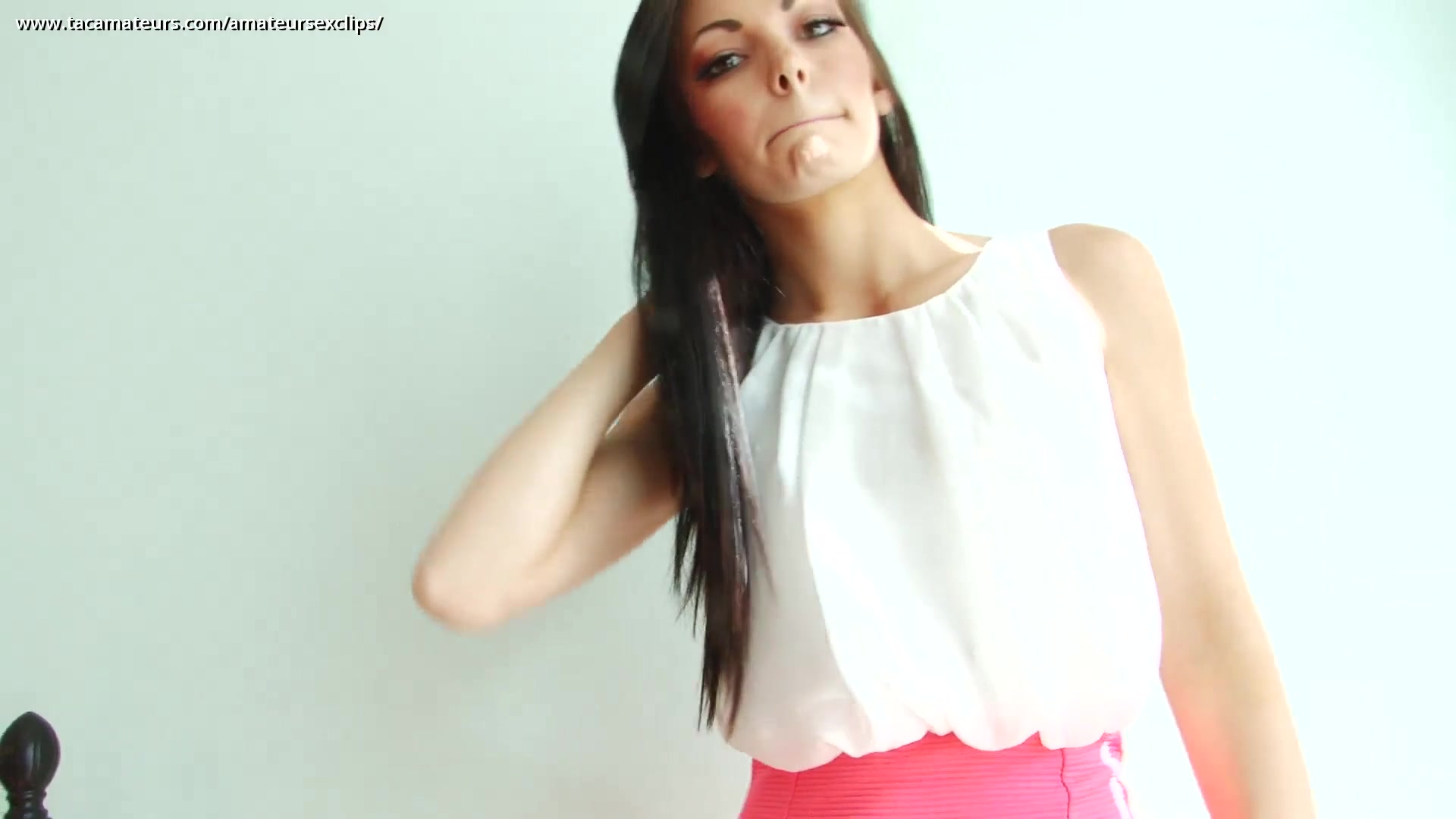 Crystal Slips Off White Panties - AmateurSexClips