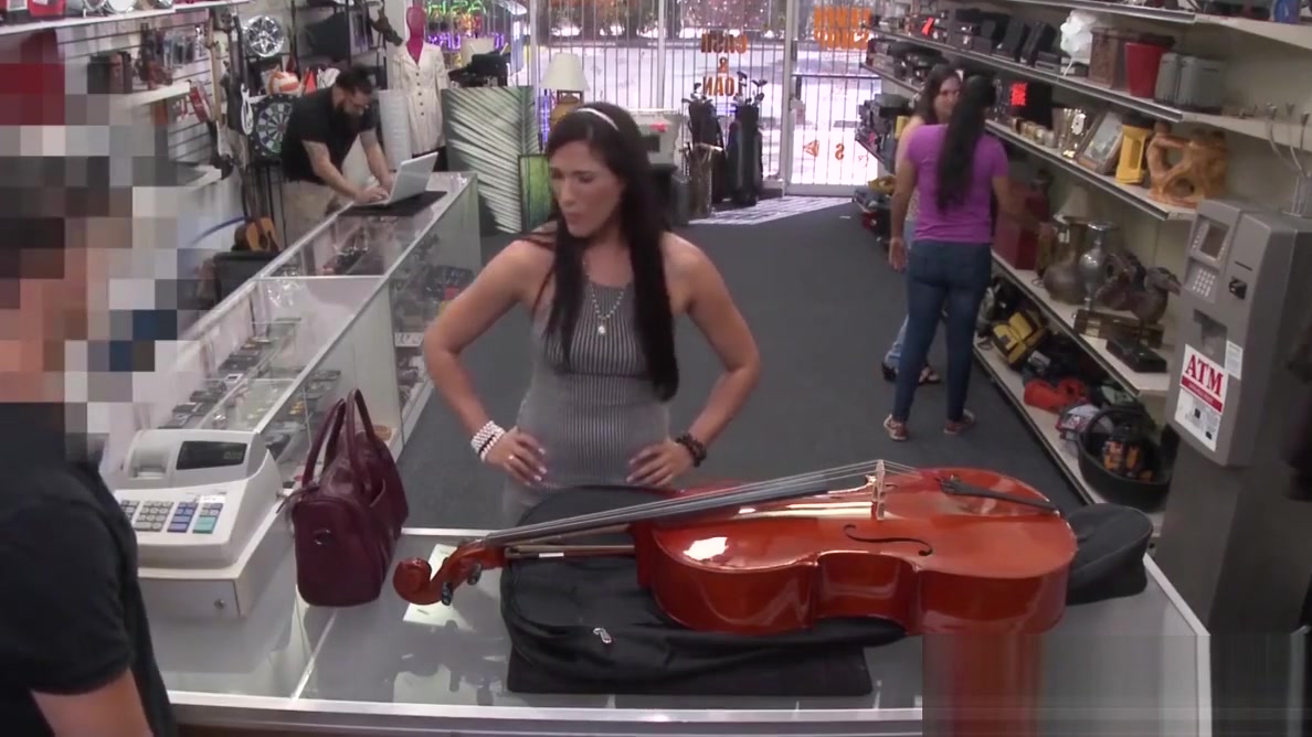 Good looking vixen sells cello and fucks for extra cash