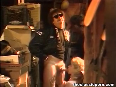 Sexy criminal doing deep blowjob