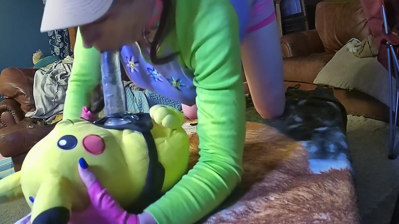 Cute Femboy Sucks And Rides His Pikachu