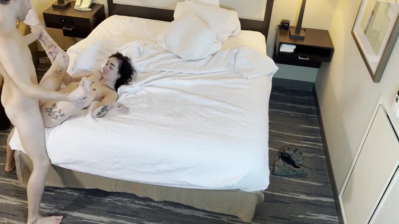 Petite Tattoed Beauty Fucked Missionary