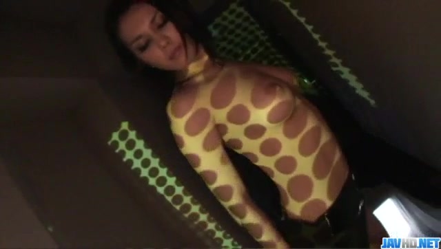 Busty Maria Ozawa likes to pose when playing with toys