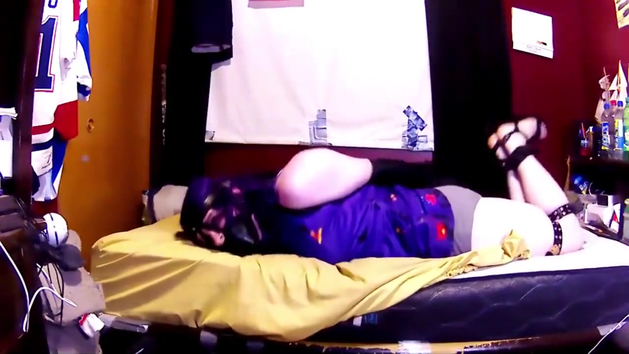 Purple Haired Damsel Tied Up For Ransom