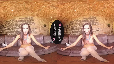 Cynthia Velons on high heels fucks herself so well! - BaberoticaVR