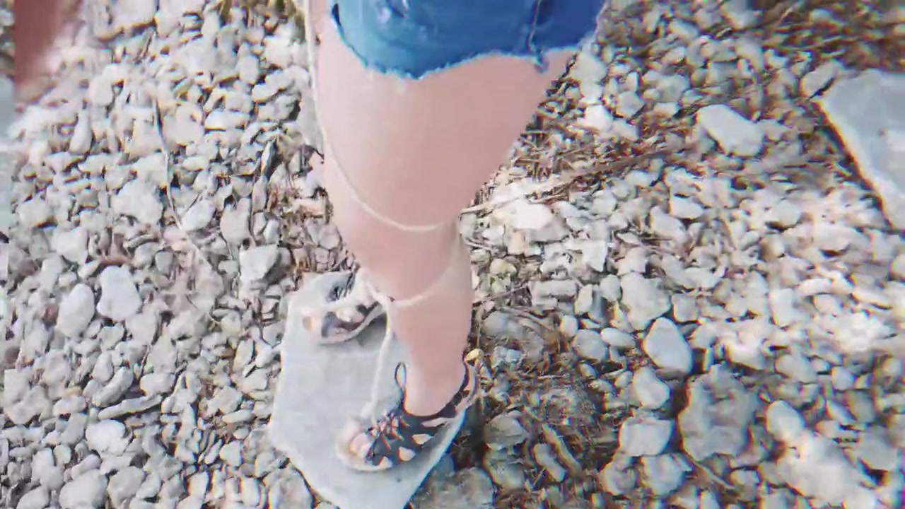 Beby Spanked Outside Into Submission On A Rock In Tight Jeans Shorts..waiting For Cock Dripping Wet Through Her Shorts 6 Min