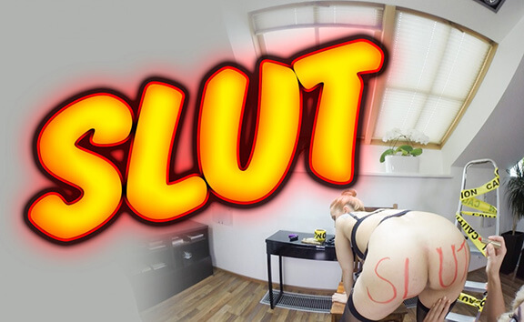 Mandy Paradise & Victoria Puppy in Slut Starring Mandy Paradise and Victoria - StockingsVR