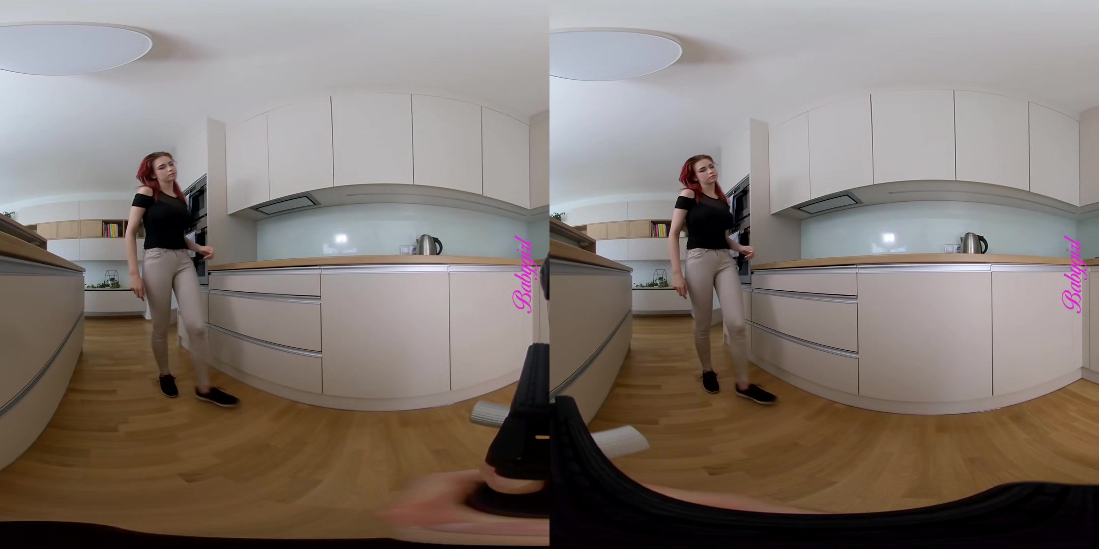 Busty Teen.. - Ep. 1: Strip Tease - Redhead Shaved Solo Model