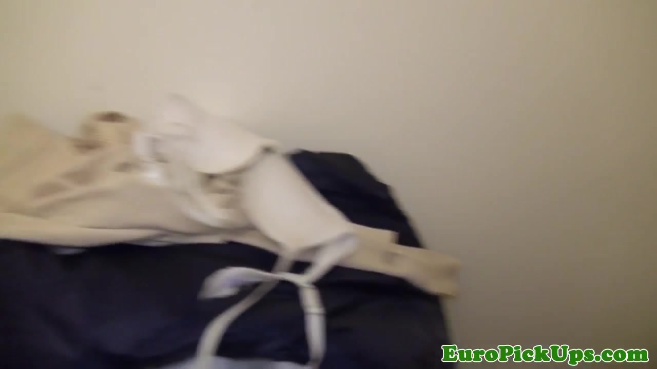 Pulled euro creampied after fucking for cash
