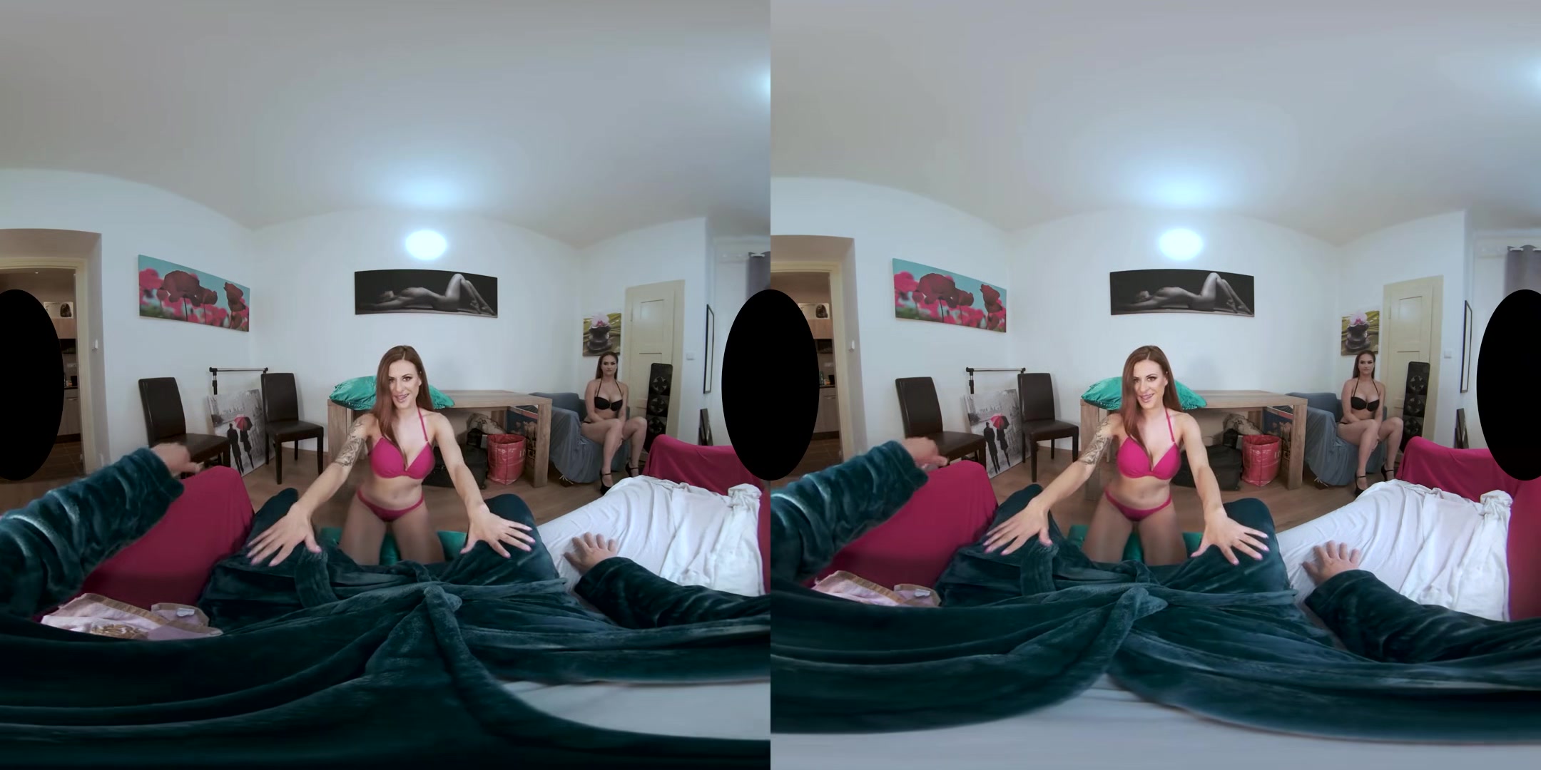 Billie Star and Barbara Bieber: Beach Babes - Virtual Reality MFF Threesome Double Blowjob Oral Fetish