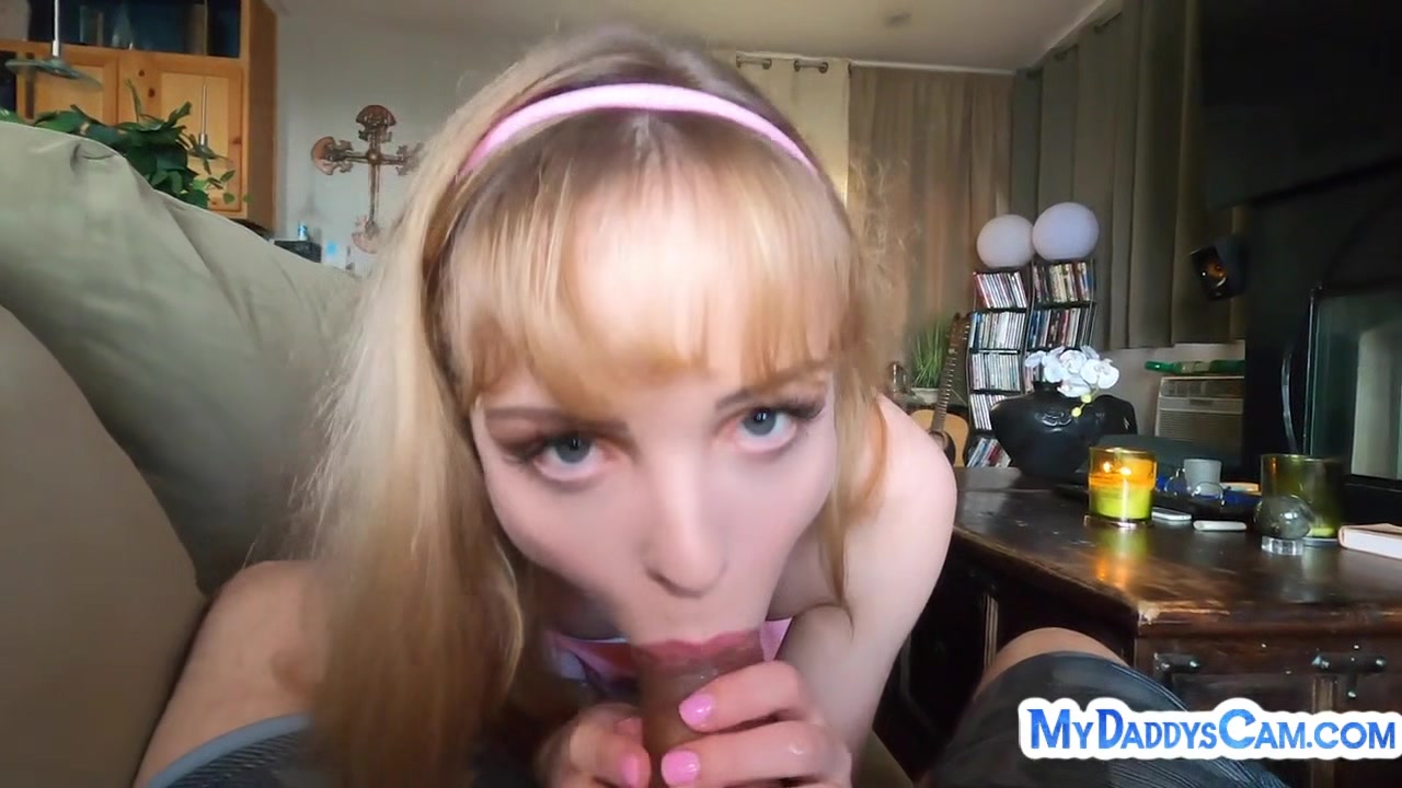 Smallboobs stepteen POV sucks and rides stepdaddys hard dick