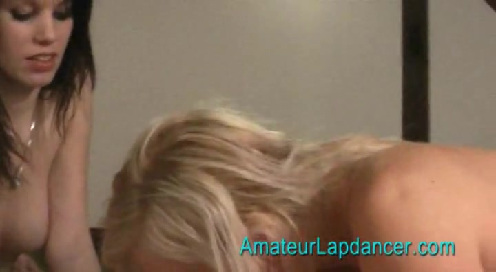 Horny czech lesbians in lapdance and blow job action
