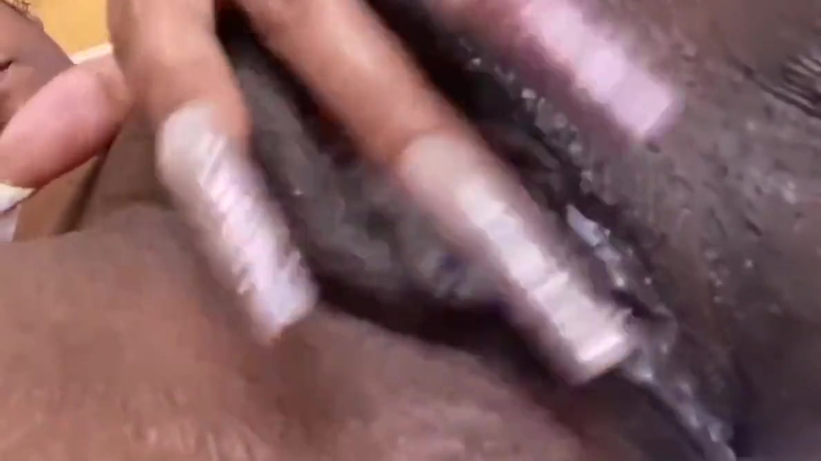Black Girl I Met Online Playing With Her Tight Pussy