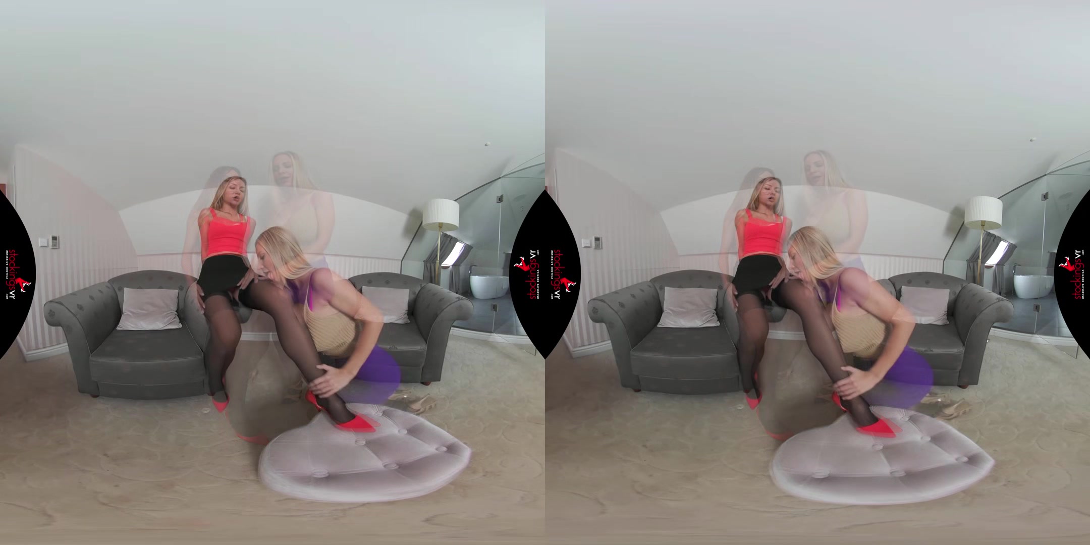 Rip my stockings starring Victoria Puppy and Nathaly Cherie