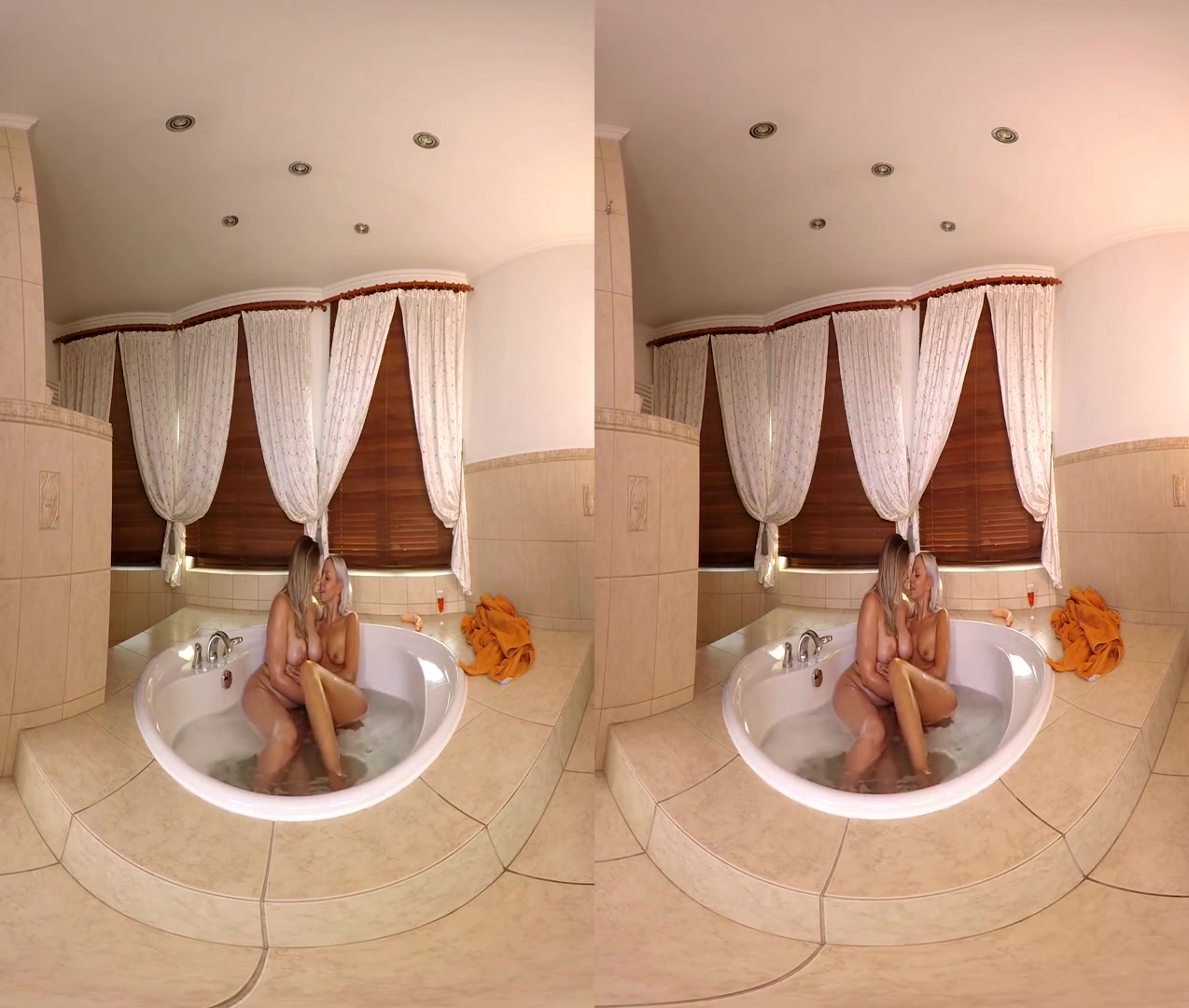 Jacuzzi Time - Lesbian Toying Licking Tub - SexLikeReal