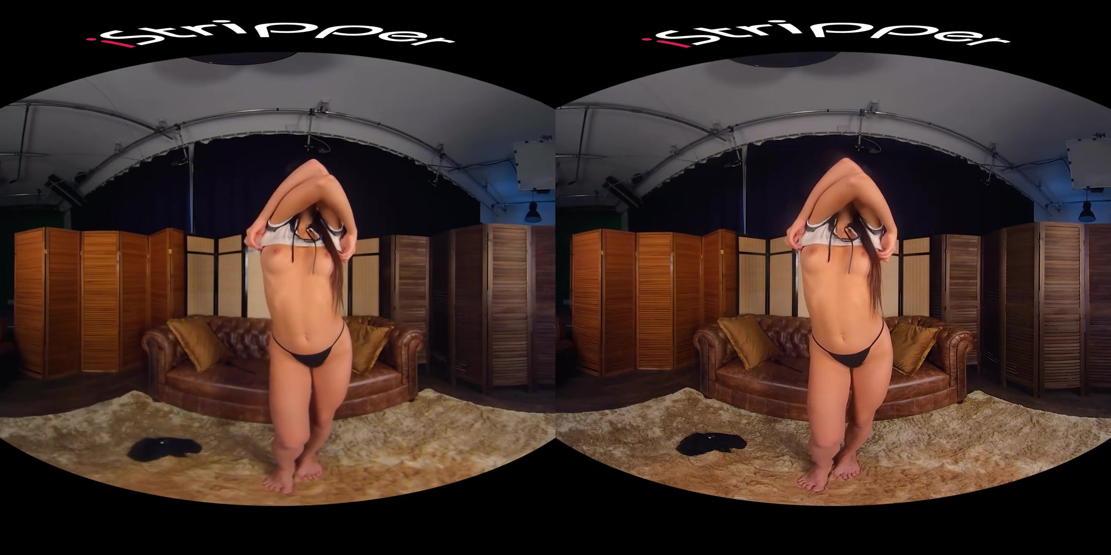 Alissa Foxy - VR Striptease and Solo Masturbation