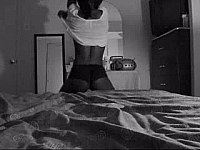 Hot black girl stripping