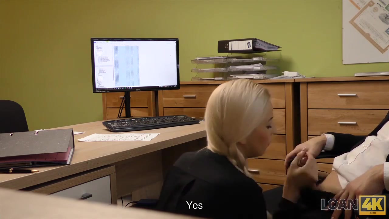 LOAN4K. First porn casting of Karol in office of loan manager