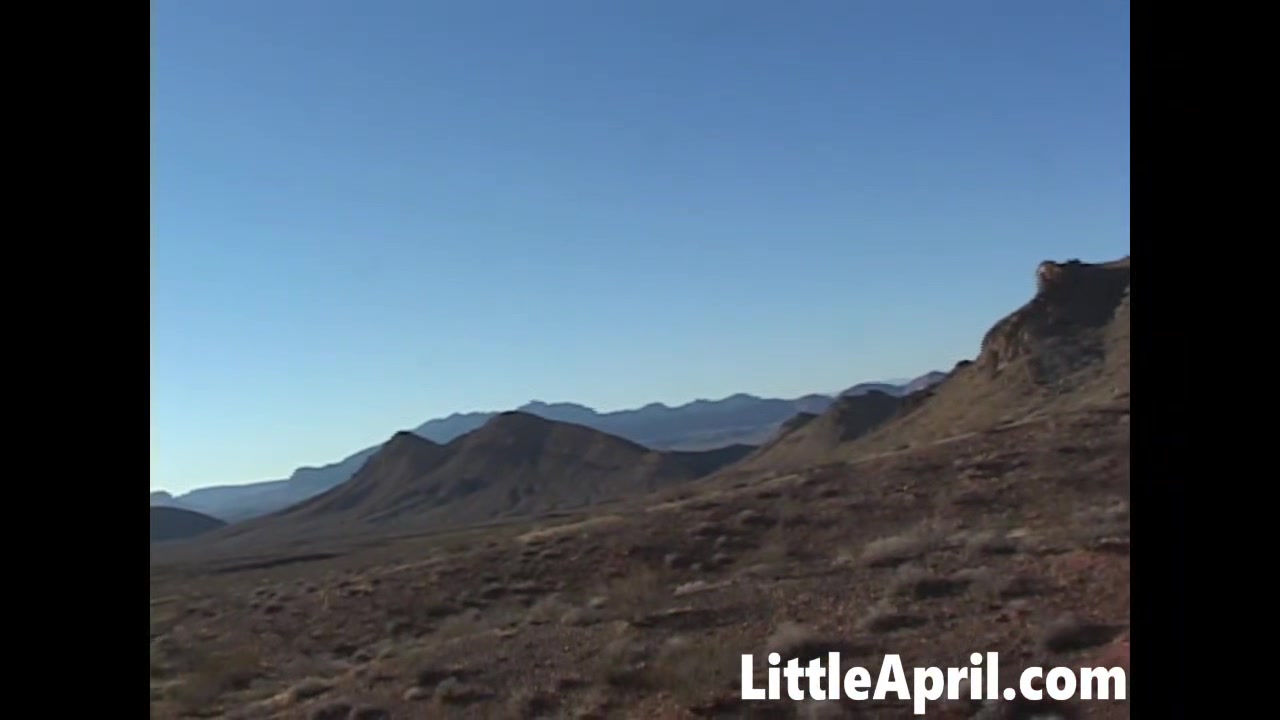 Teen Little April lovely Masturbation Outdoors