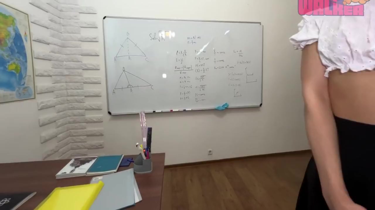 Cumshot In A Sweet student 18+ In A Geography Lesson 11 Min