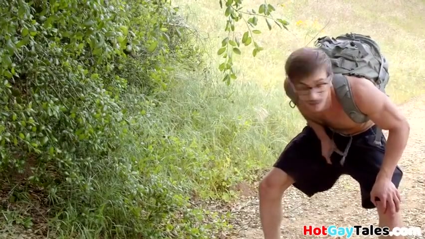 Muscular Guys Having Oral And Bareback Sex Outdoors