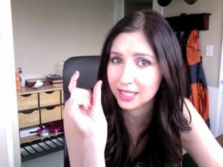 Wonderful brunette dirty talks with a dude on camera