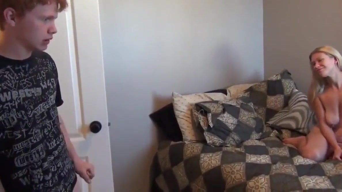 redhead boy with small cock cant fuck his busty roommate