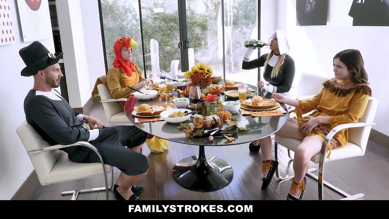 FamilyStrokes - Family Have a Thanksgiving Orgy