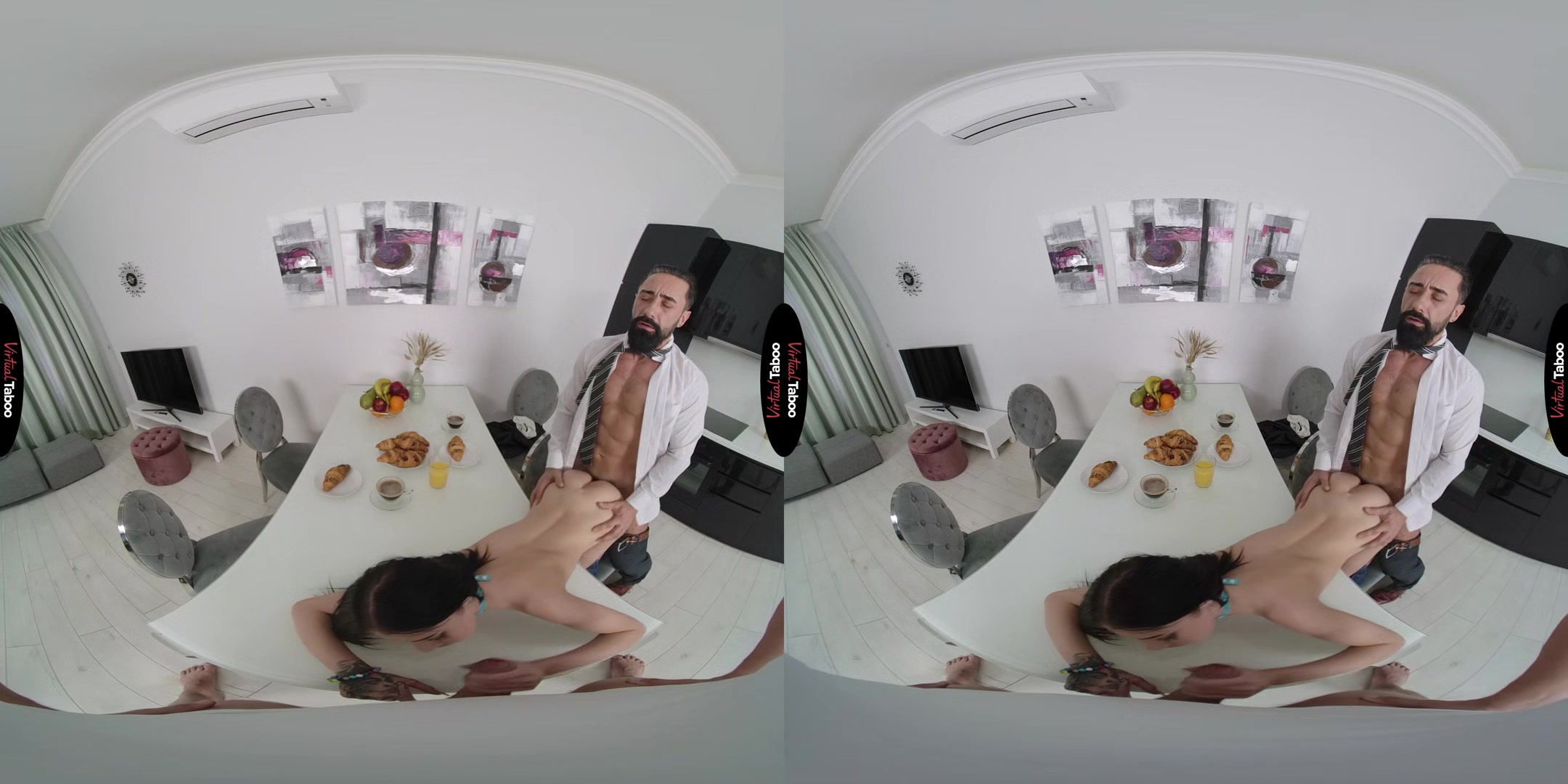 Chloe Heart VR Porn: Ultimate Breakfast For Three - VirtualTaboo