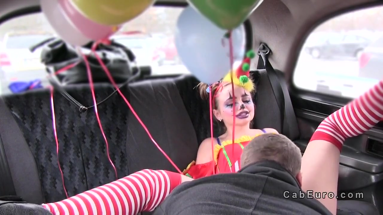 Hot Clown Got Pussy Banged In Cab