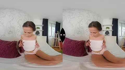 Sexy Nicole Love Plays With Her Long Labia And Oil