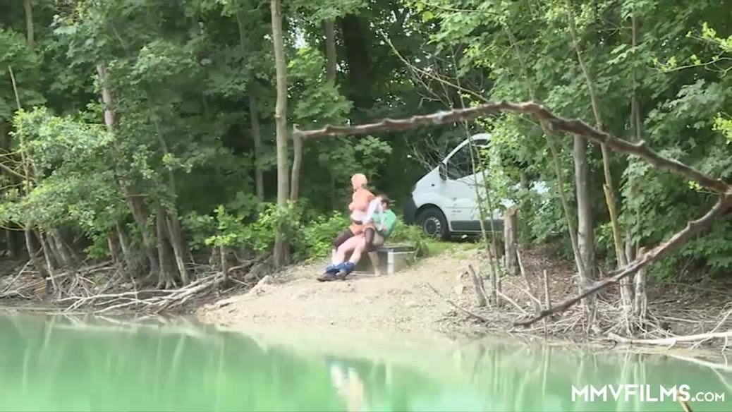 Ass fucking German Milf lake side