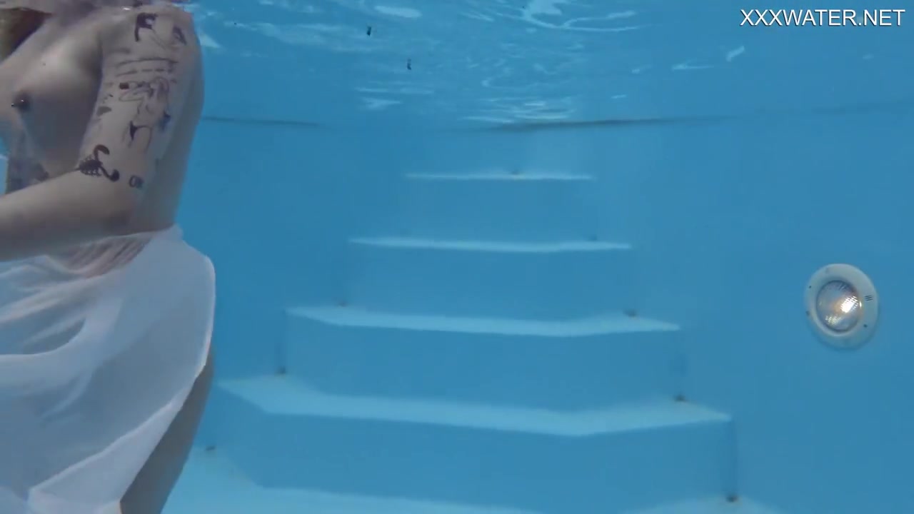 Finnish Hottest Pornstar Mimi Swims Nude In The Pool