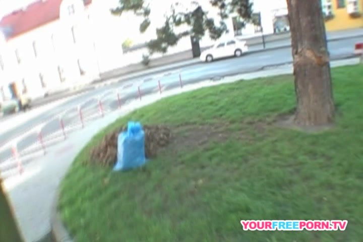 Sexy stranger is one insatiable whore and she likes fucking everywhere. This time we were outdoors. First, she blew and jerked me off, later I fucked her so hard from behind. Nice stuff!