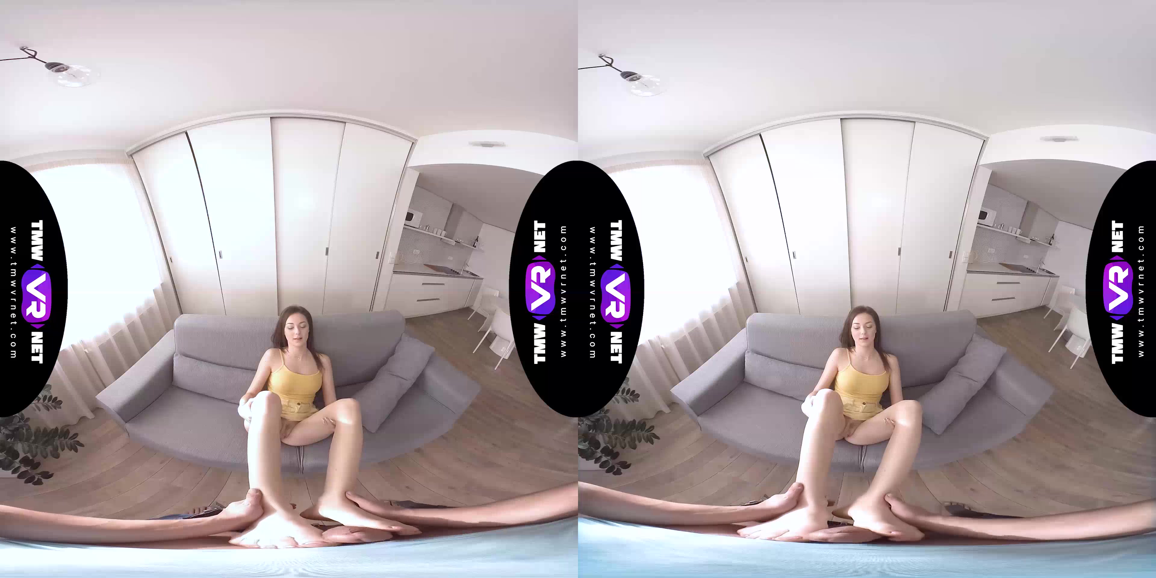 Feet massage gives bright orgasms