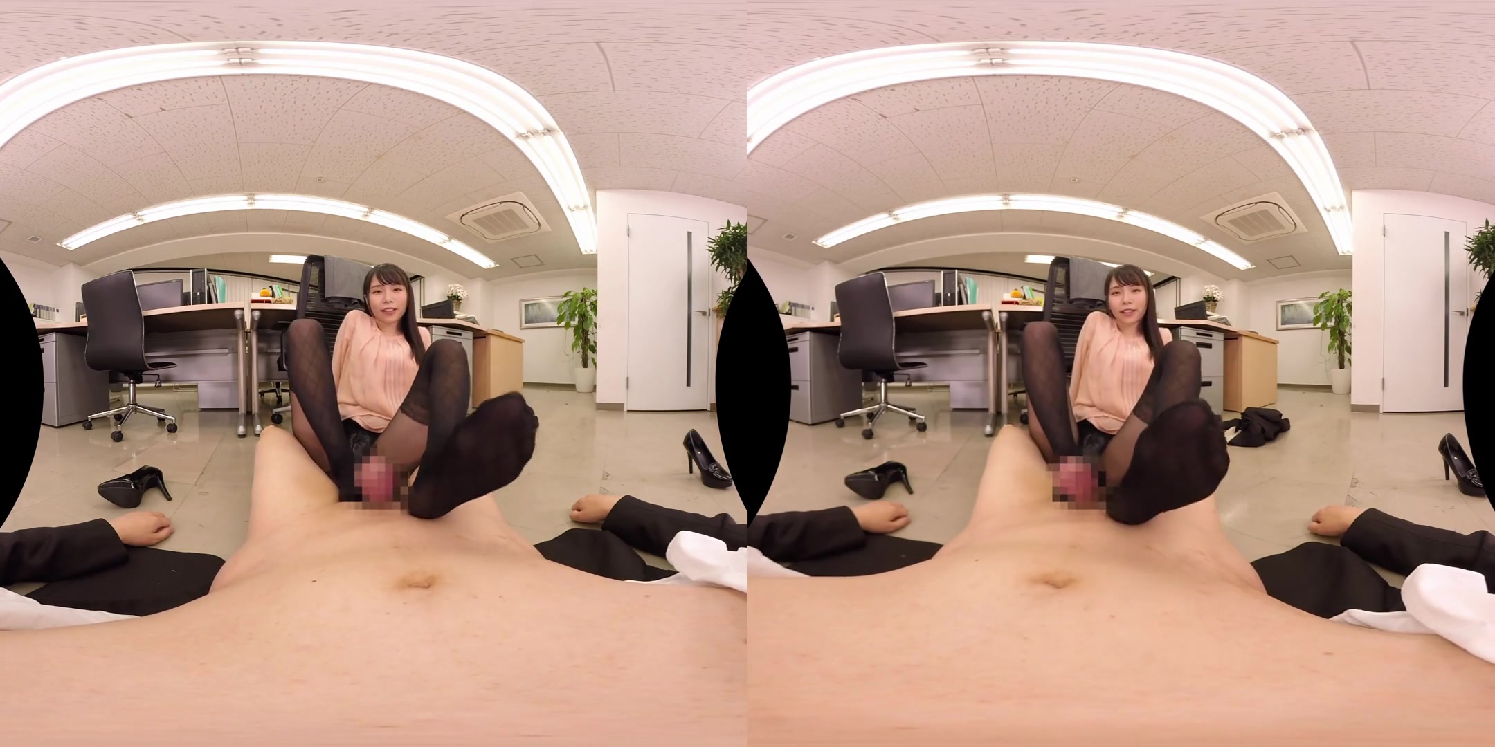 Beautiful Legs and Beautiful Asses Pantyhose Ripping VR; Fucking the OL JAV Hardcore