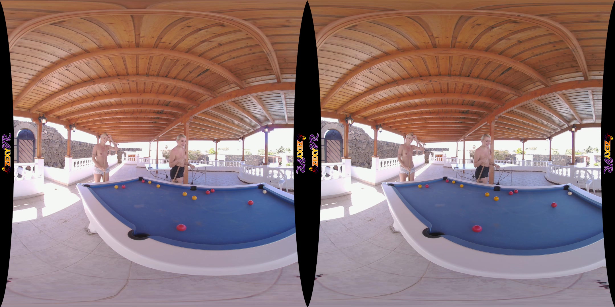 Topless Pool featuring Chloe, Marie - ZexyVR