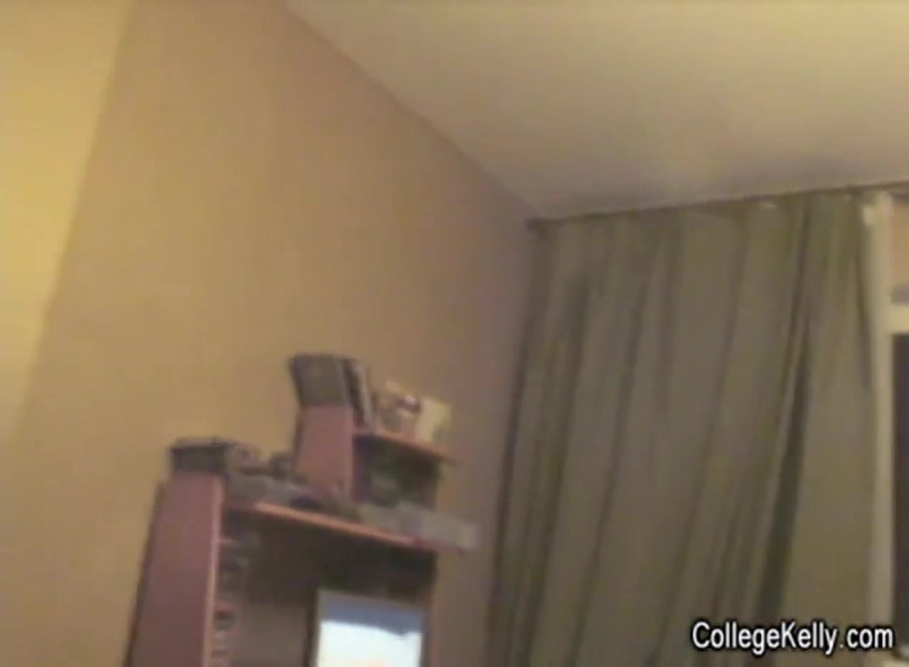 Horny college teen rides hard dick in the dorm