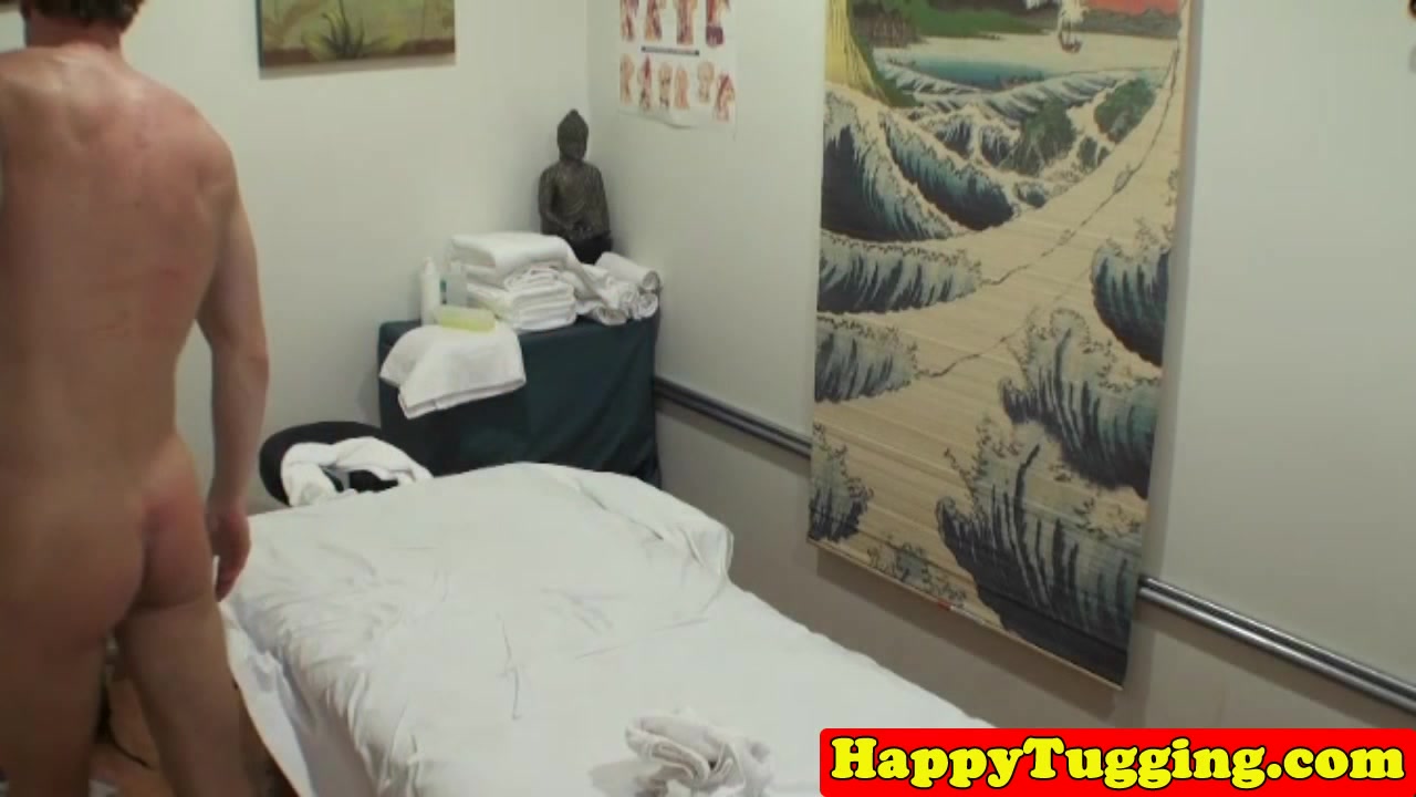 Bigtitted asian masseuse jerking and sucking
