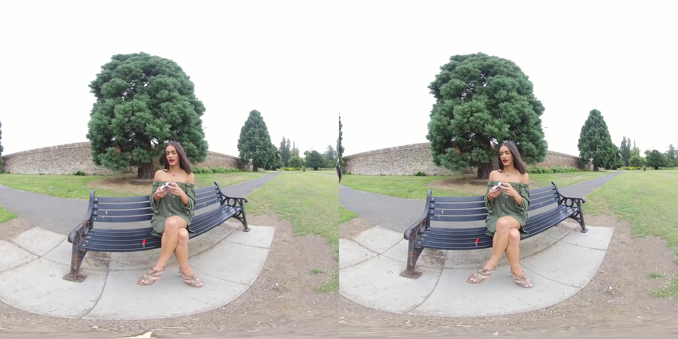 Kim Model - Park Bench - VRSmokers