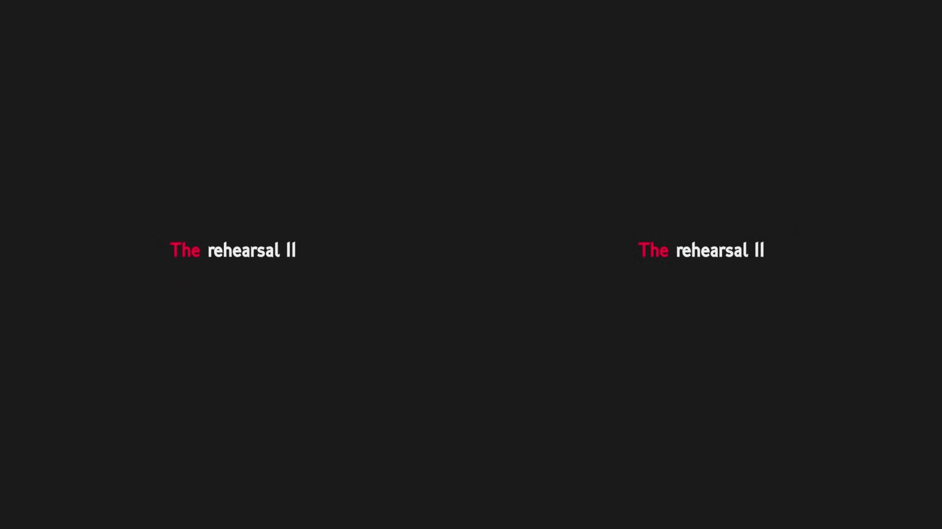 The rehearsal II
