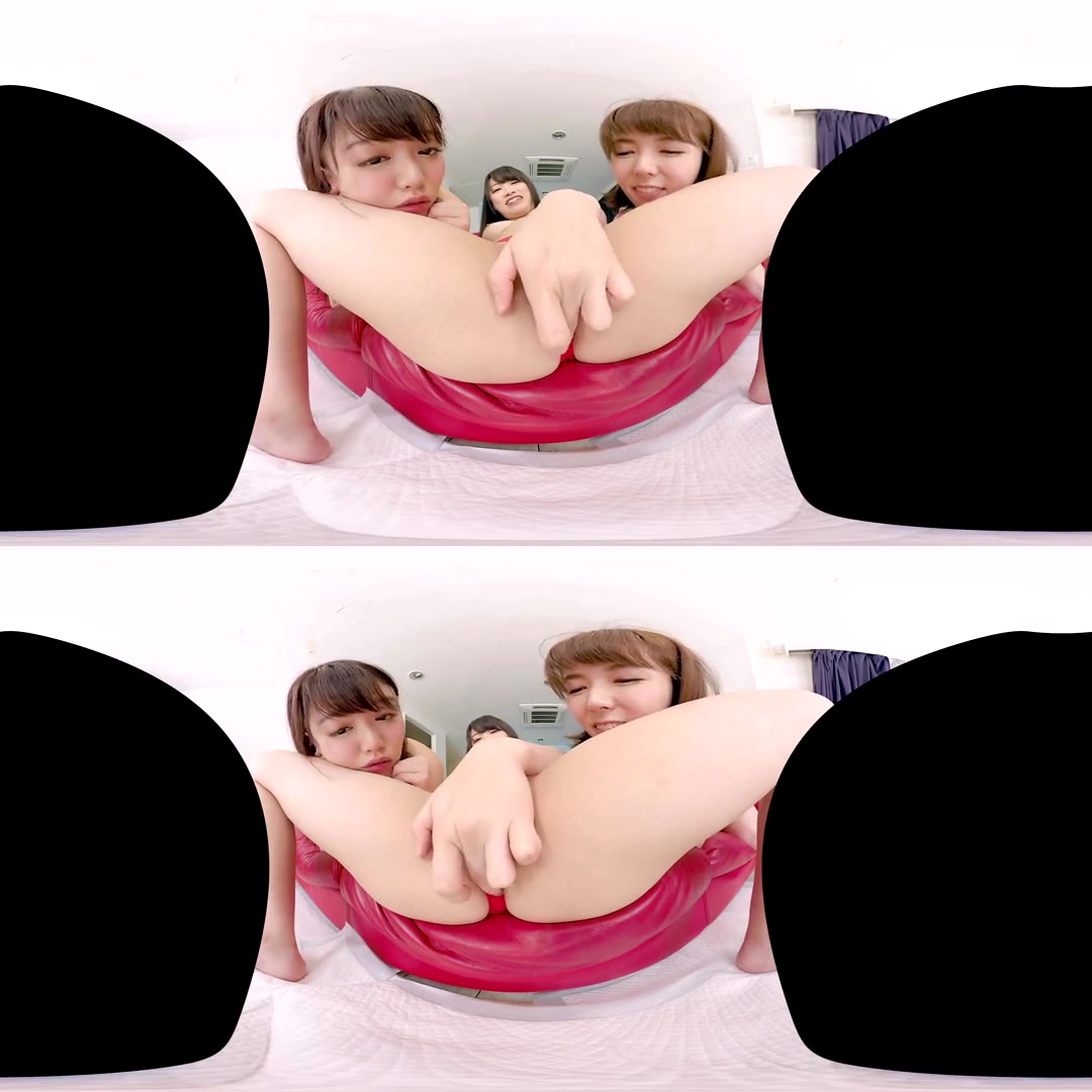 Tiny Mosaic Cencorship! Horny Girls Shove their Pussies Right in Your Face! - Asian Lesbian Threesome