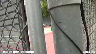 SEXY tennis MILFS are caught stretching before a match