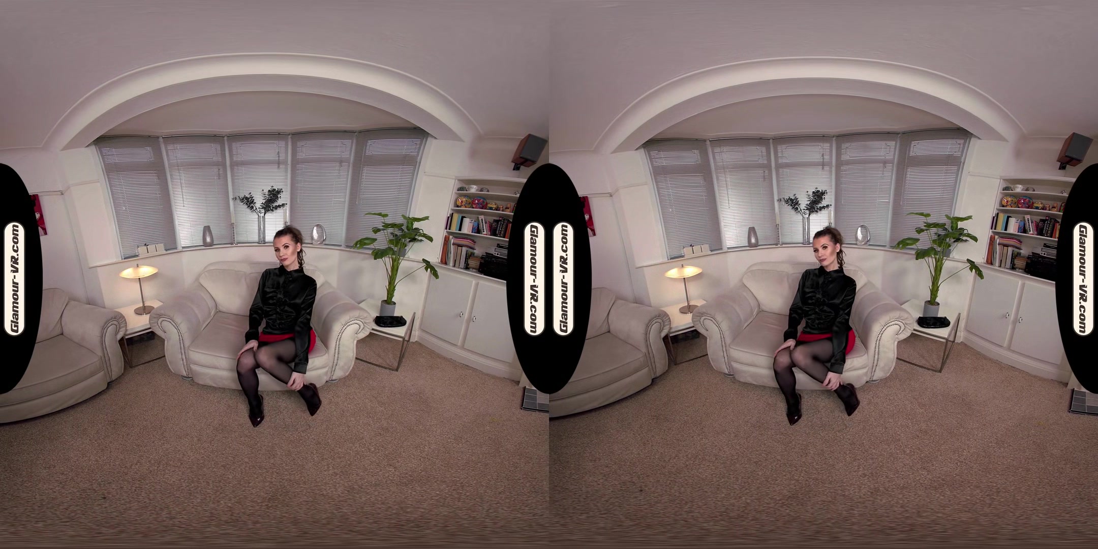 Brook Logan Sexy Secretary With Black Stockings Pleasures Herself Joi - 8k Vr