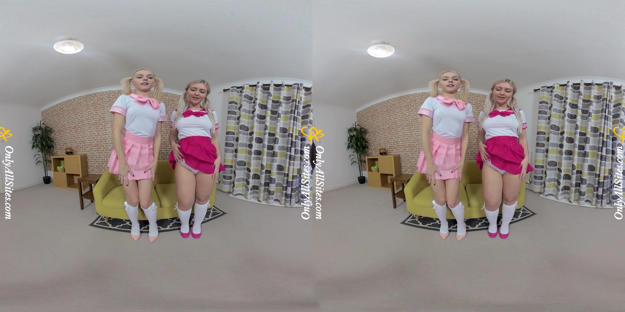 Chloe Toy and Elle H - Cute Lesbian Teans Tease You