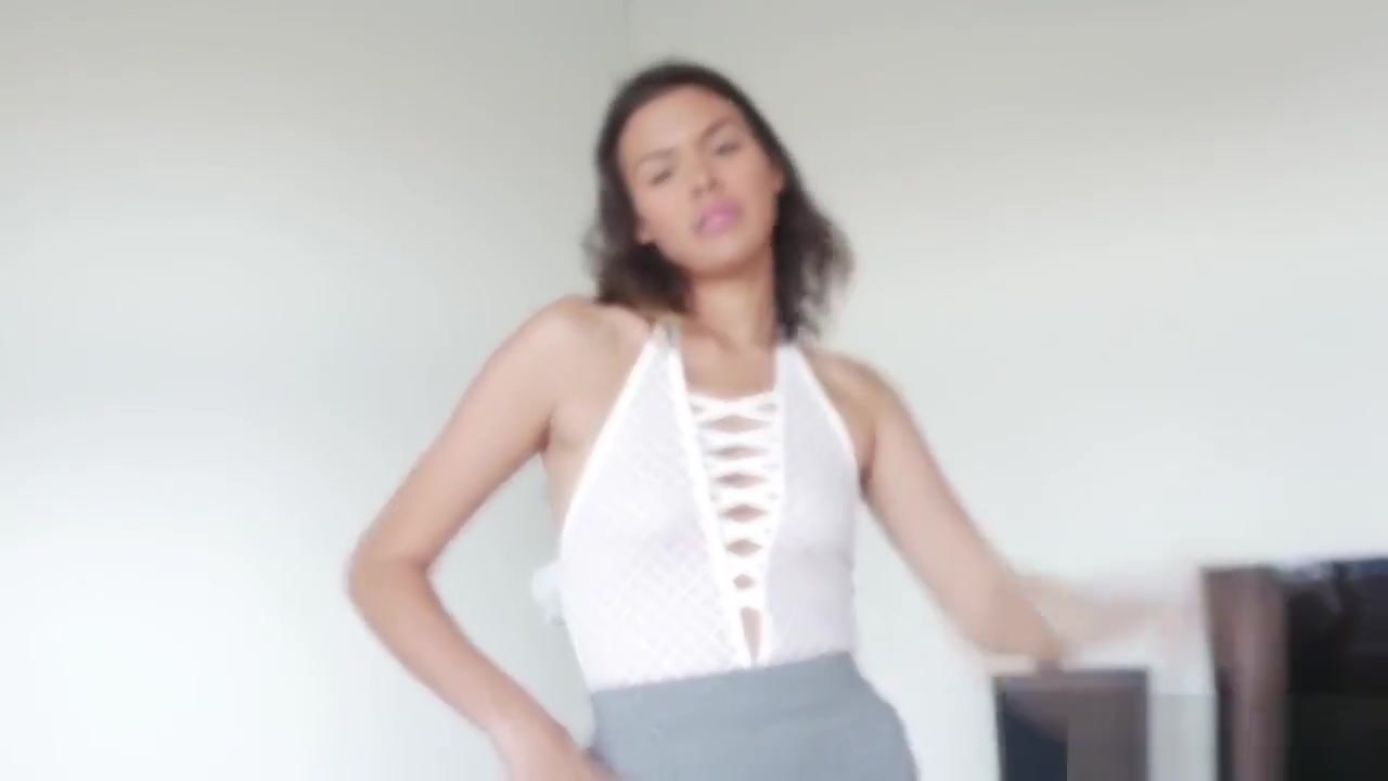 POV blowjob and deepthroat with hot stepsister Kat Arina