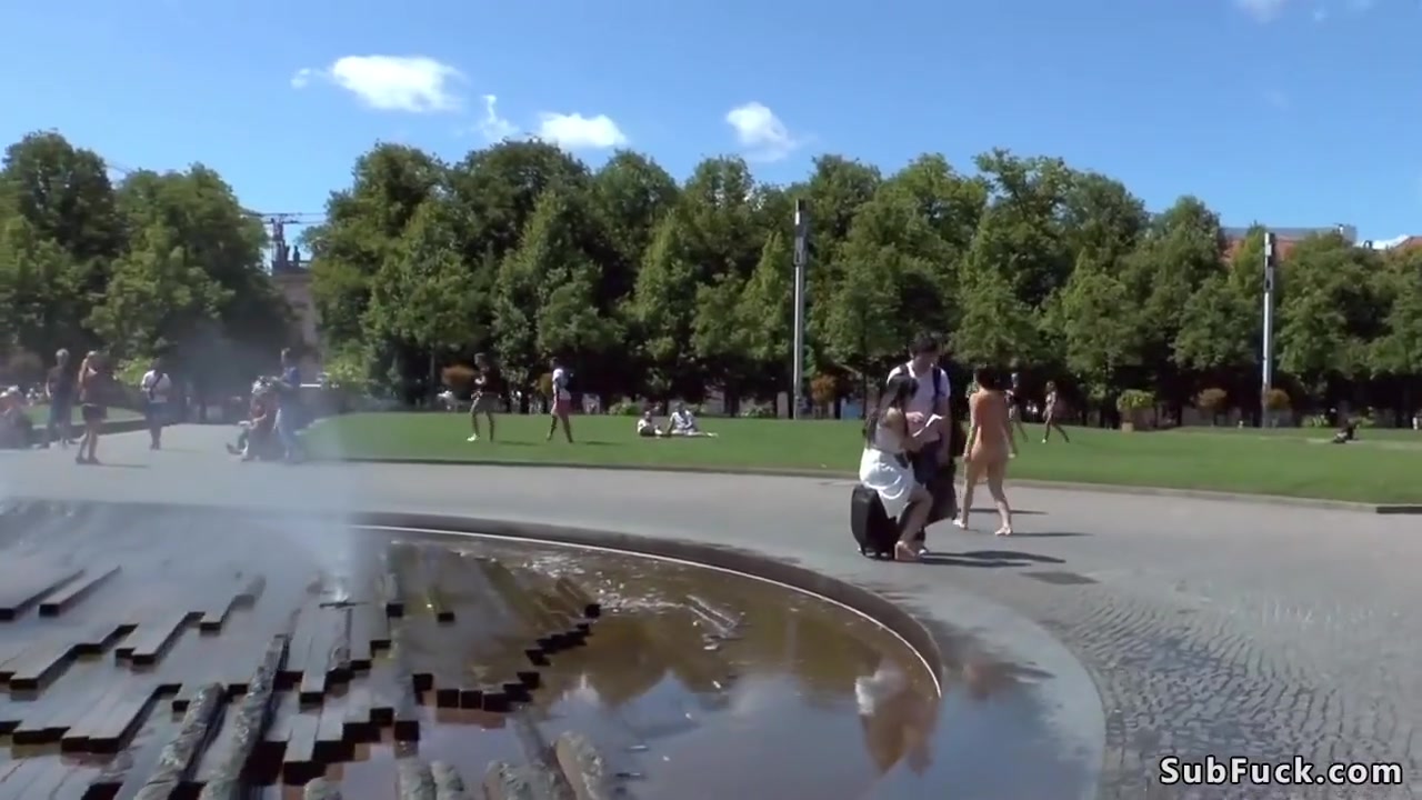 Hairy European Spinner Banged In Public With Juliette March