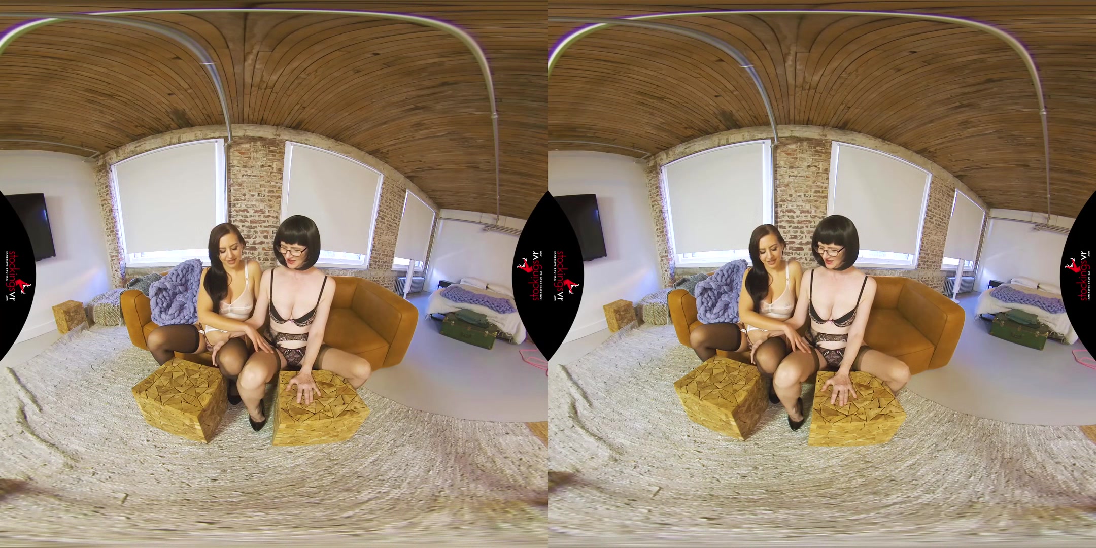 Fuck our feet in nylon stockings starring Tindra Frost and Julia
