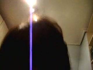 Brunette gropes her tits and moans from pleasure