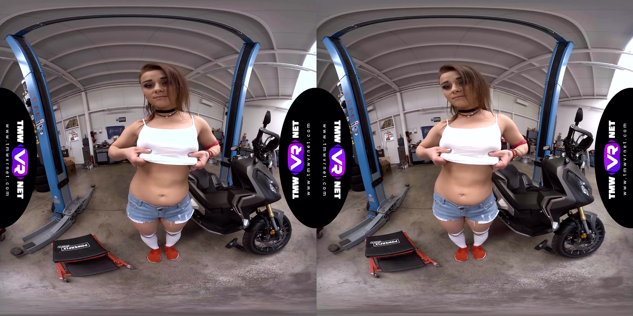 Hottie Orgasms in the Garage - Shaved Fingering teen 18+